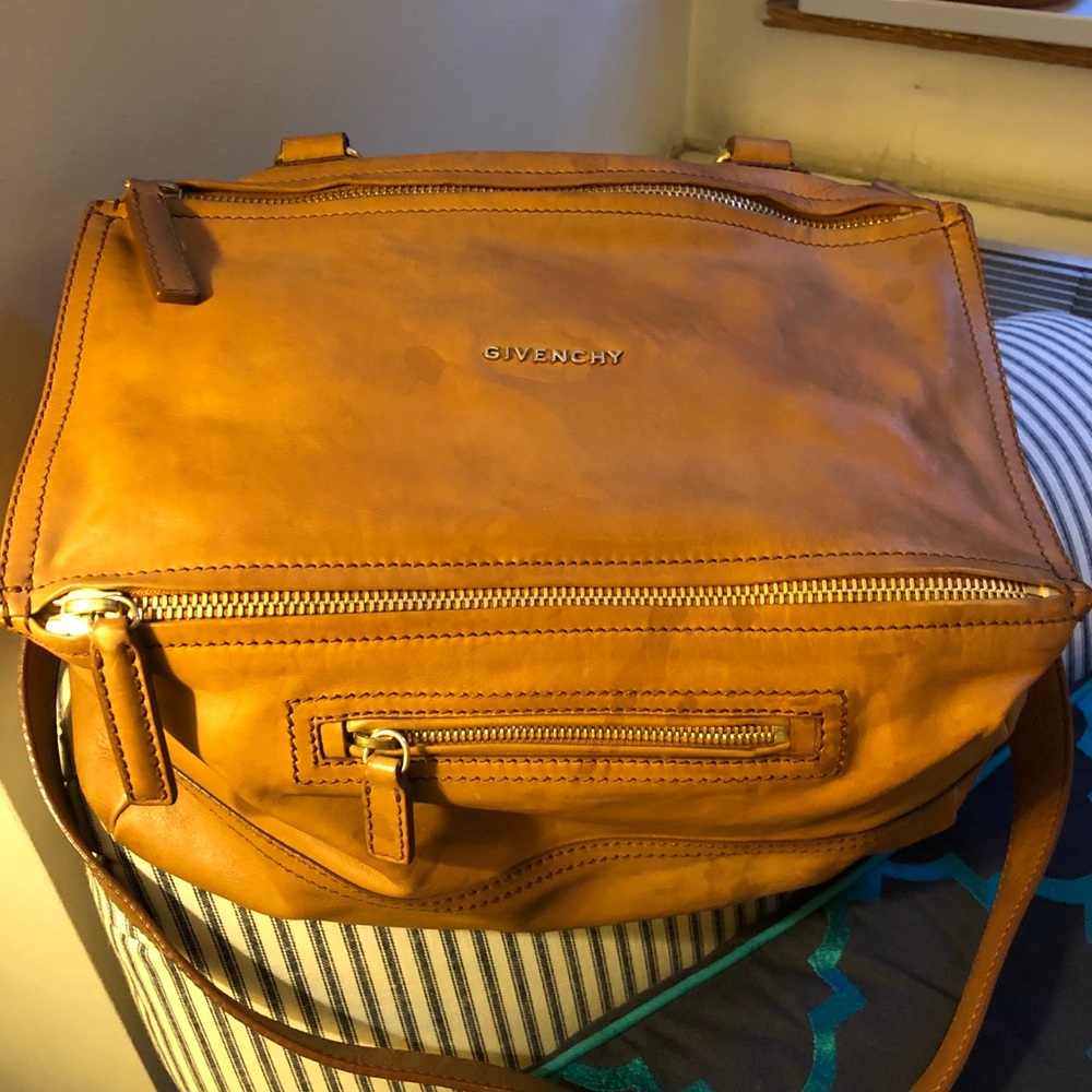 Givenchy Pandora satchel bag light brown taupe tan